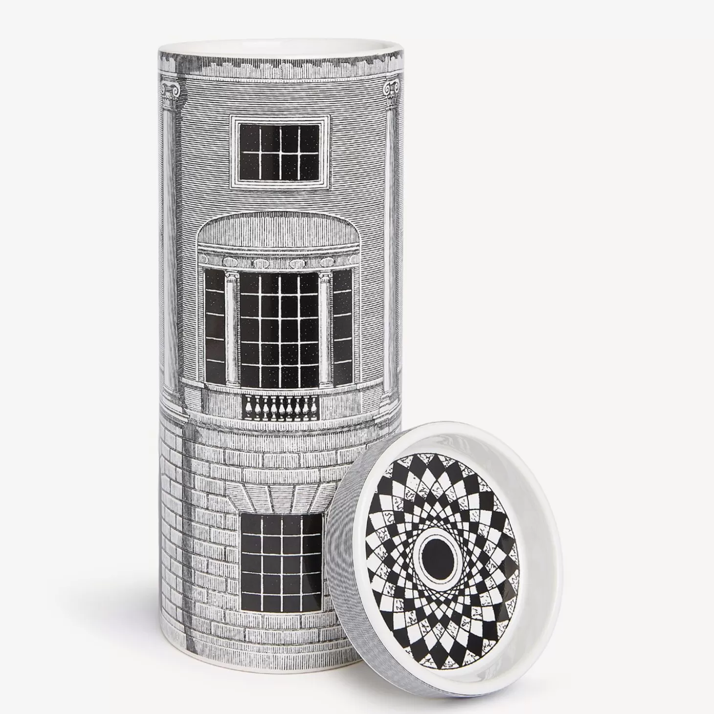 Fornasetti Candela Profumata Nel Mentre Alta - Architettura Decor - Immaginazione Fragranza^ Candele Profumate