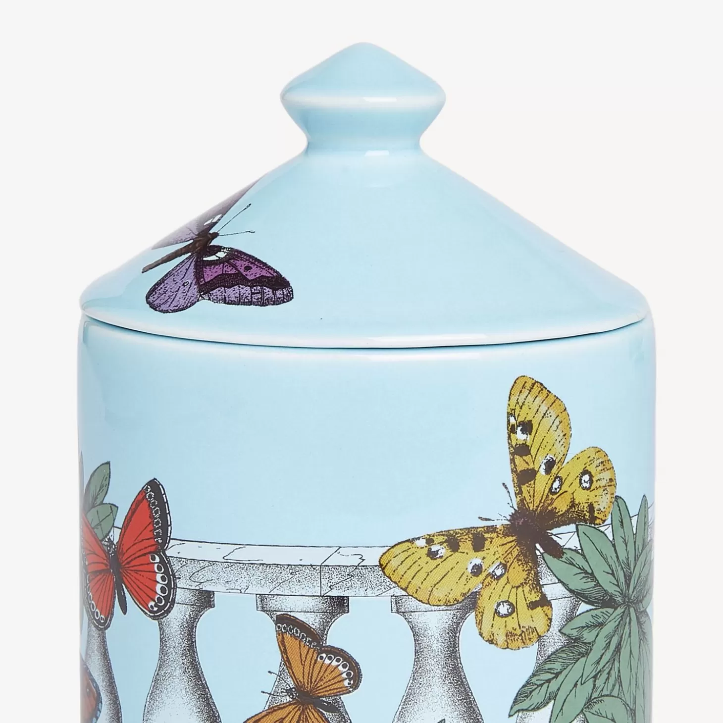 Fornasetti Candela Profumata Se Poi - Decoro Farfalle E Balaustra - Fragranza Giardino Segreto^ Candele Profumate