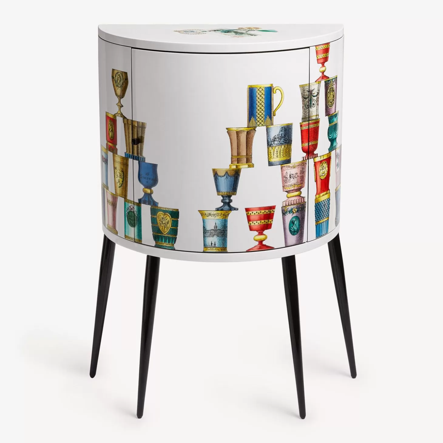 Fornasetti Console Bicchieri Di Boemia^ Console Di Archiviazione