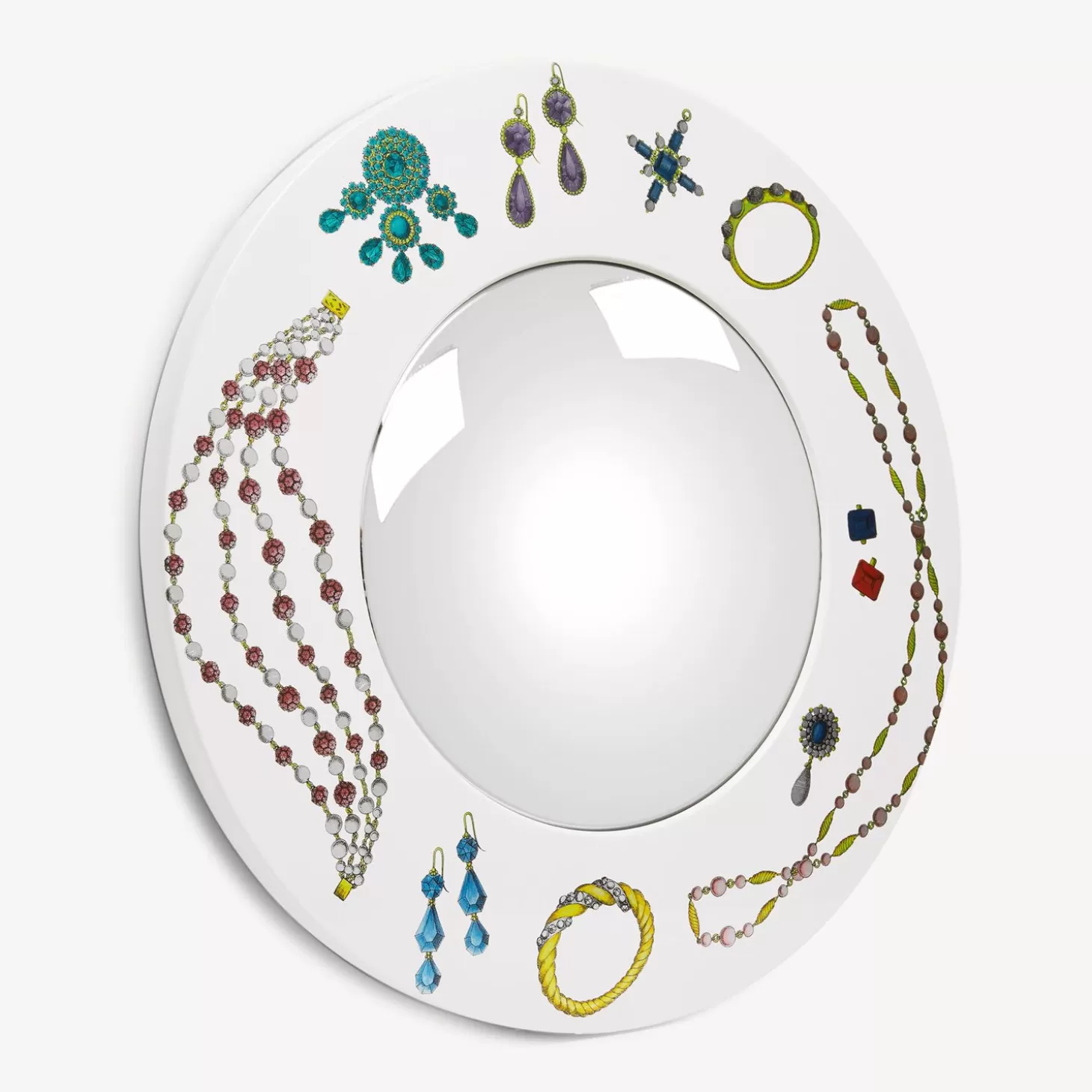 Fornasetti Cornice Con Specchio Convesso Gioielli^ Specchi Di Design