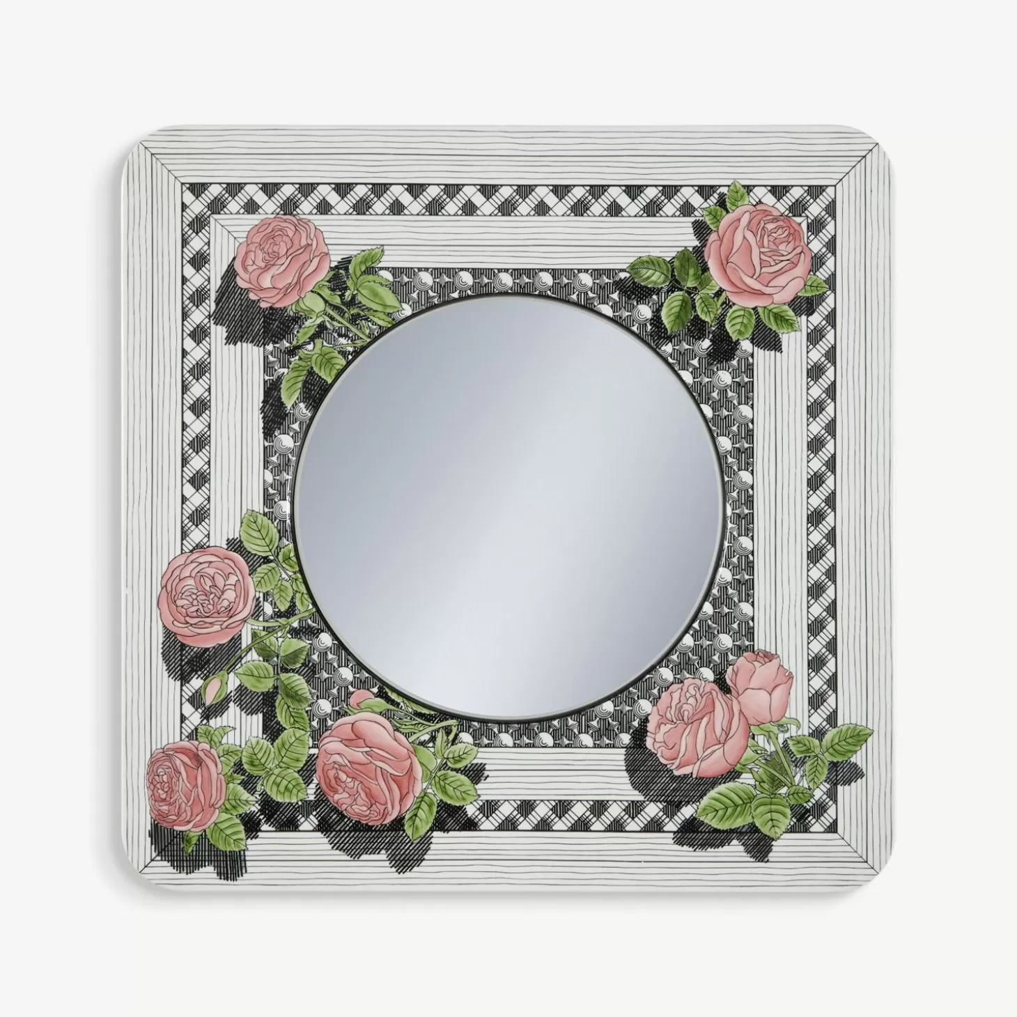 Fornasetti Cornice Con Specchio Piano Musciarabia Con Rose^ Specchi Di Design