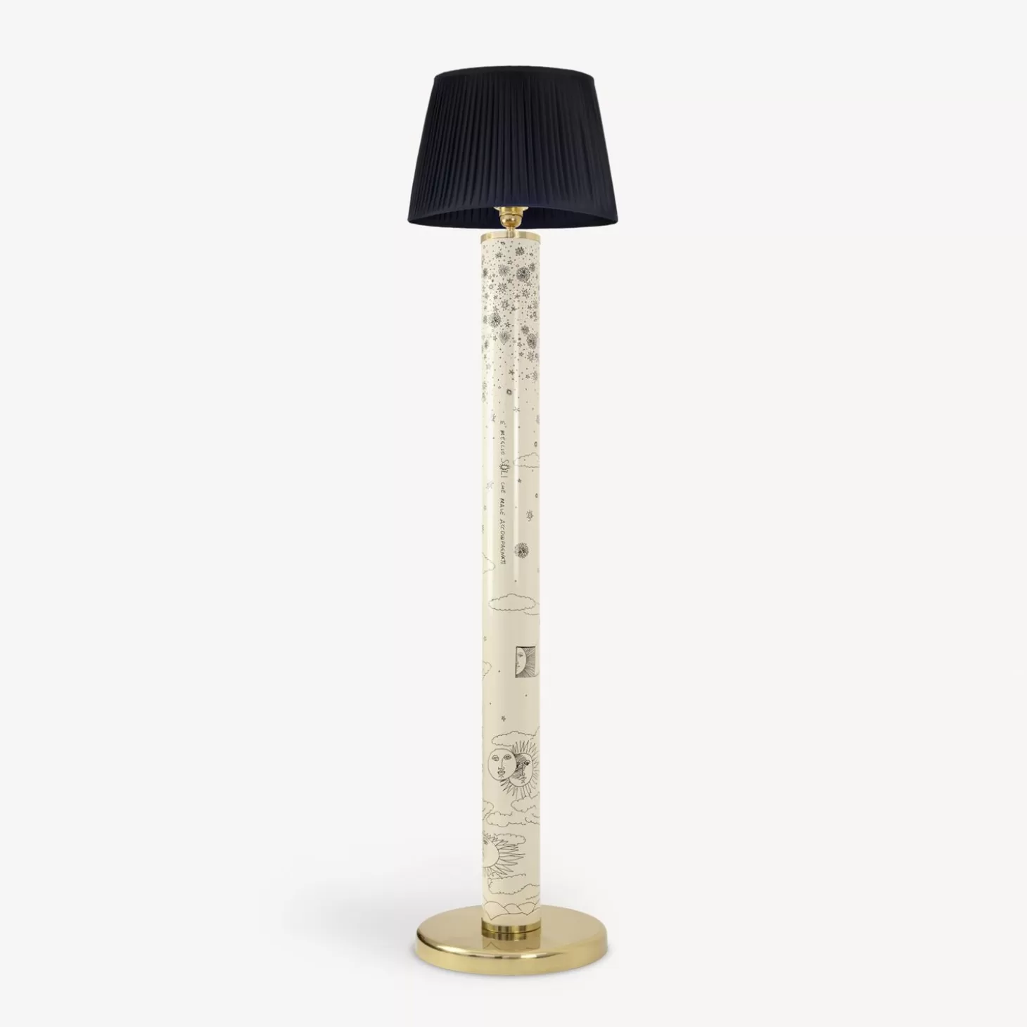 Fornasetti Lampada Da Terra Solitario Su Avorio^ Lampade E Paralumi