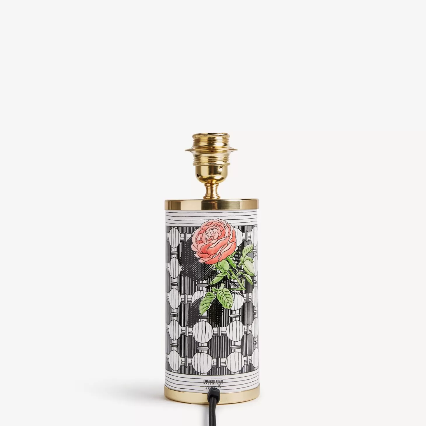 Fornasetti Lampada Piccola Musciarabia Con Rose^ Lampade E Paralumi