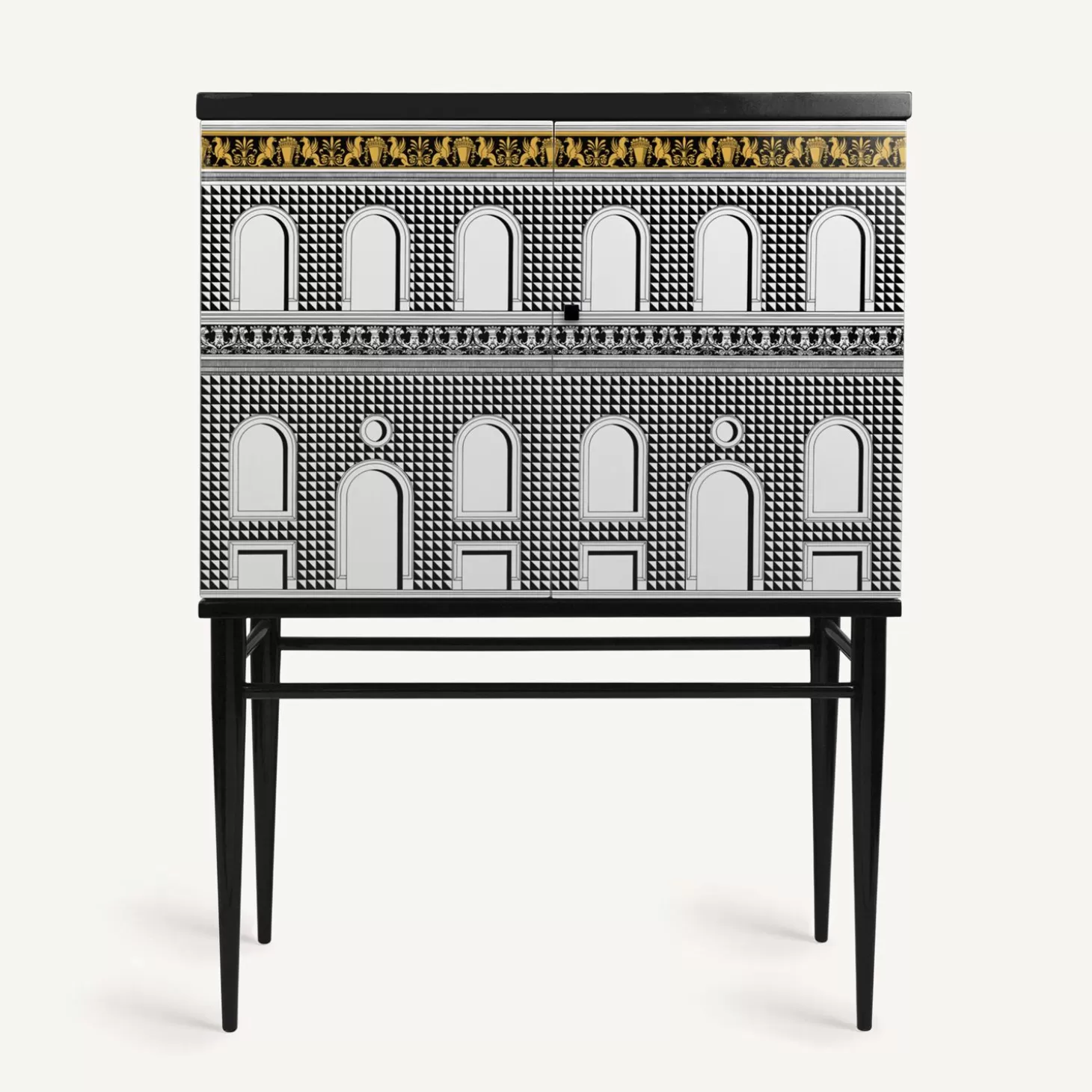 Fornasetti Madia Piccola Rialzata Facciata Quattrocentesca^ Armadietti