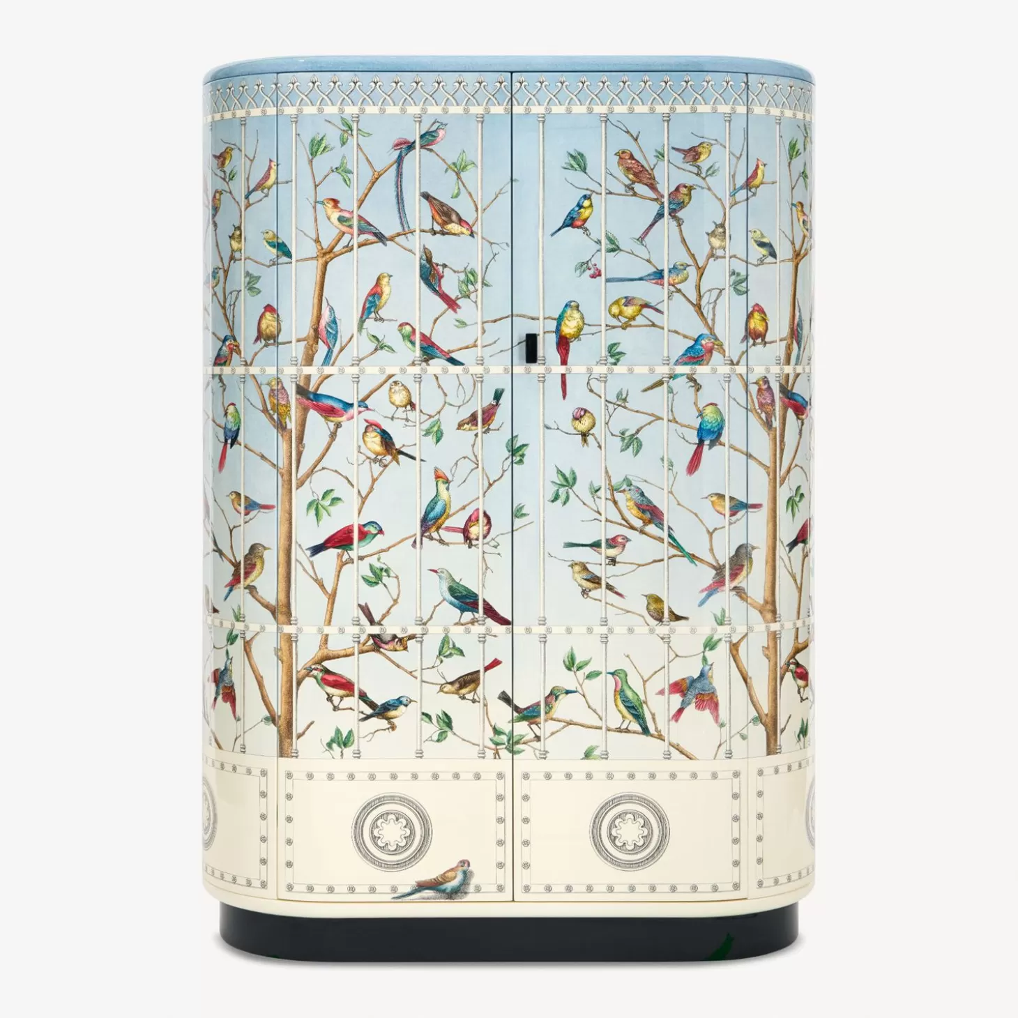 Fornasetti Mobile Curvo Uccelli^ Armadi Curvi