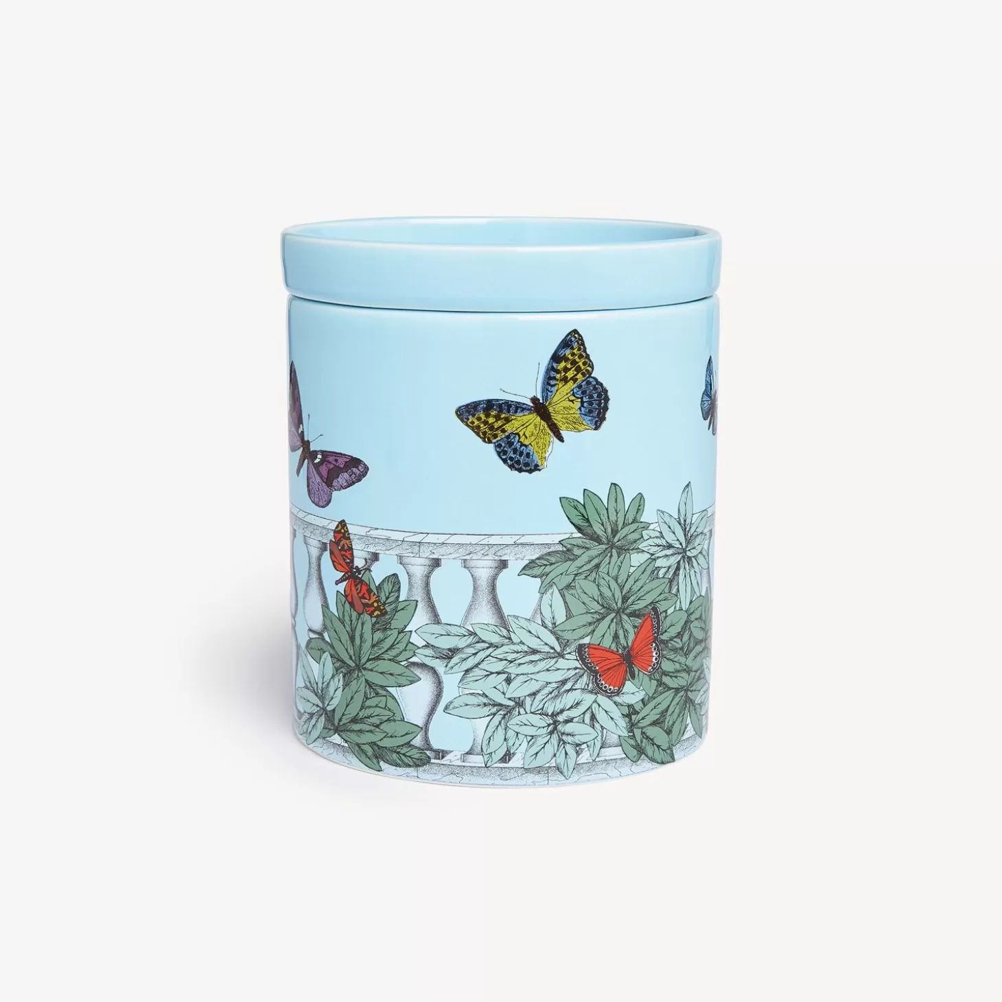 Fornasetti Nel Mentre Set Di Tre Candele Profumate - Decoro Farfalle E Balaustra - Fragranza Giardino Segreto^ Candele Profumate