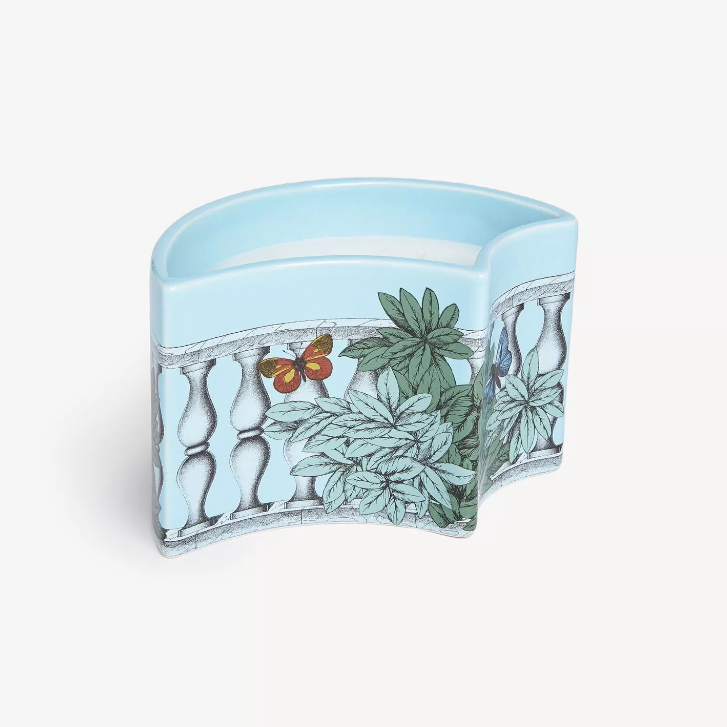 Fornasetti Nel Mentre Set Di Tre Candele Profumate - Decoro Farfalle E Balaustra - Fragranza Giardino Segreto^ Candele Profumate