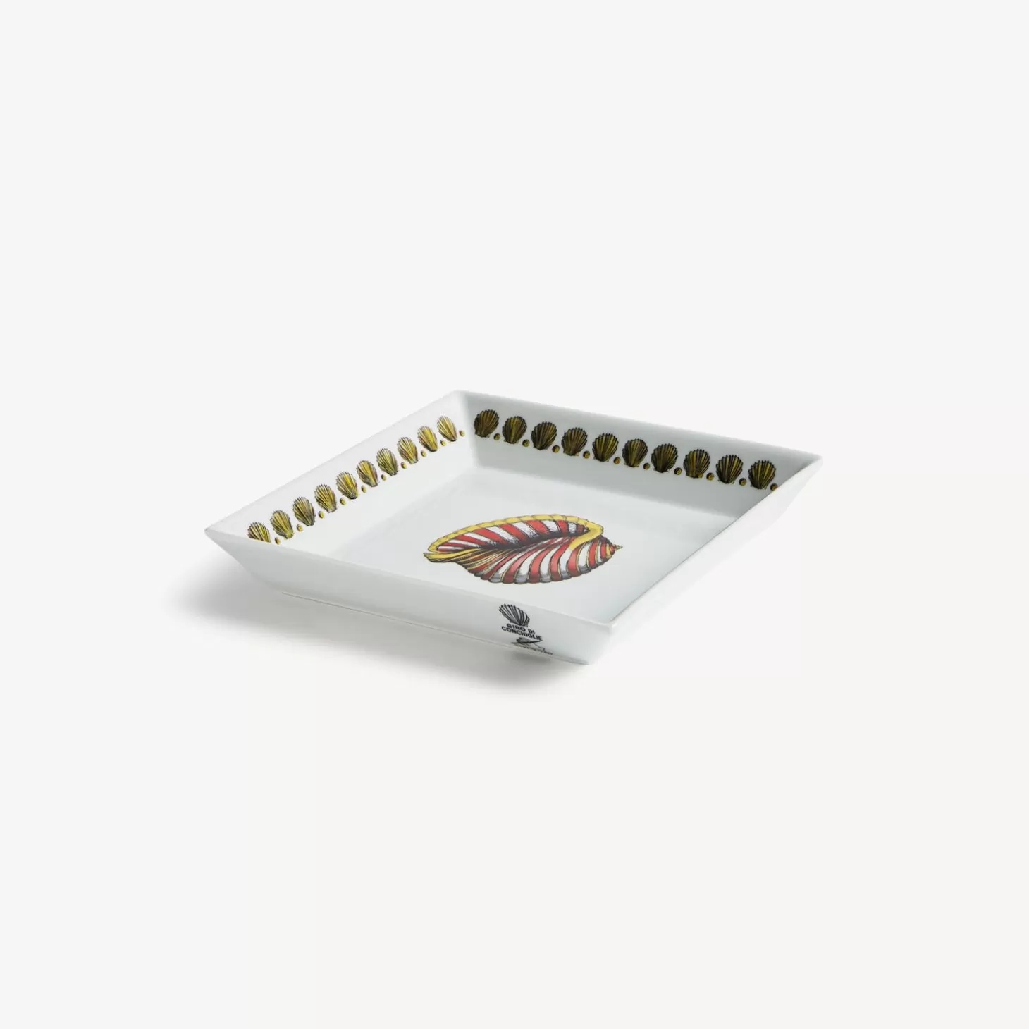 Fornasetti Piatto Quadrato Giro Di Conchiglie^ Piatti Decorativi