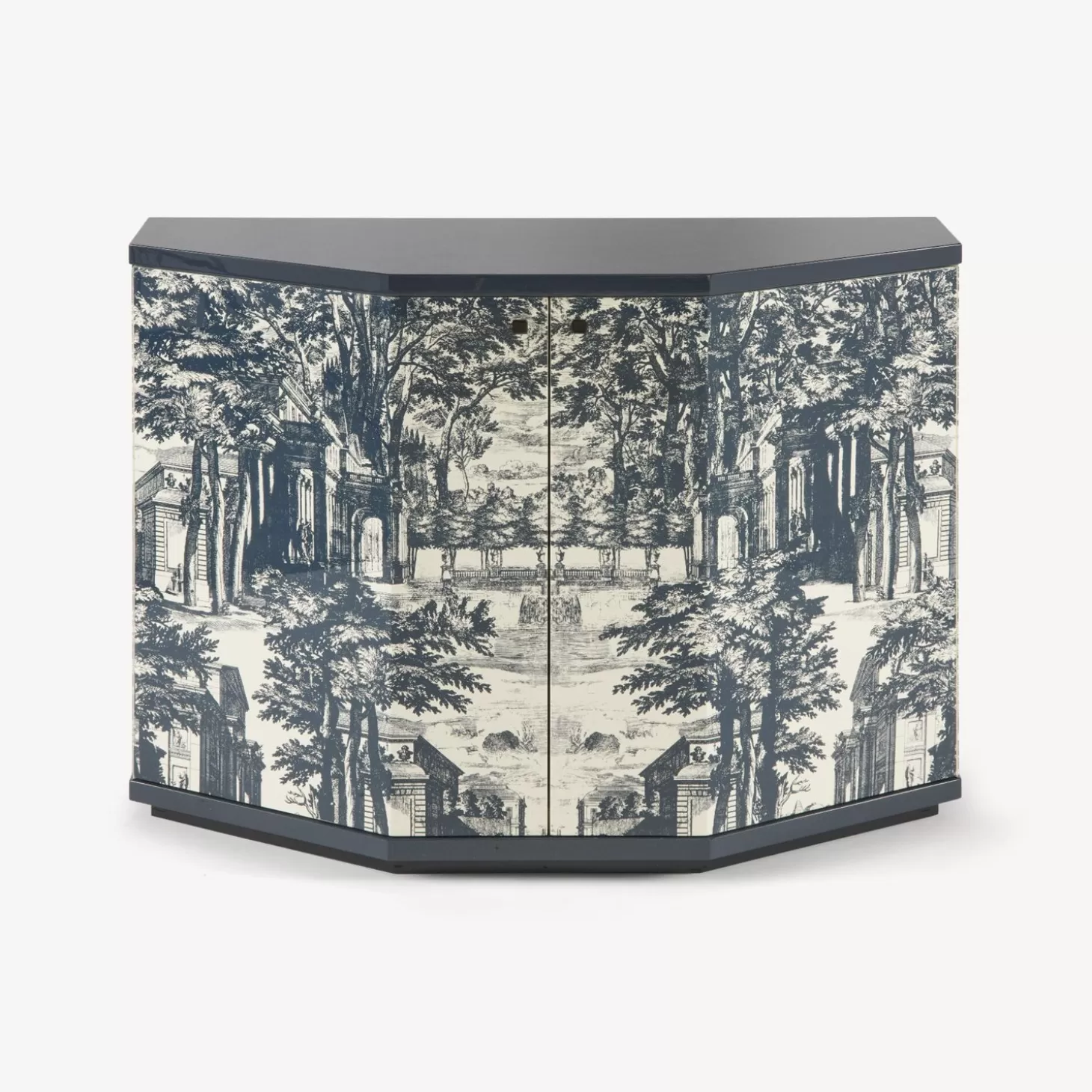 Fornasetti Piccolo Mobiletto Poliedrico Giardino Settecentesco^ Armadietti