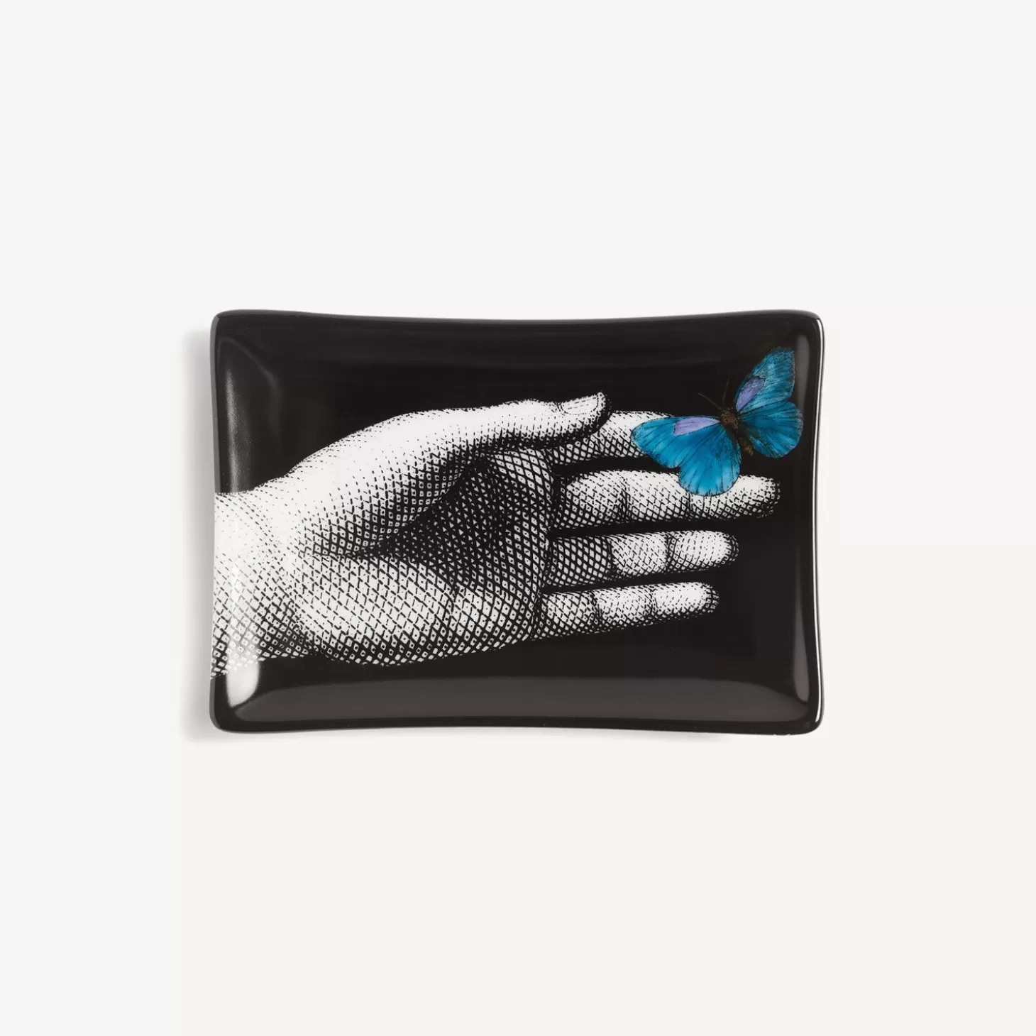 Fornasetti Posacenere Mano Blu Farfalla^ Posacenere Di Design