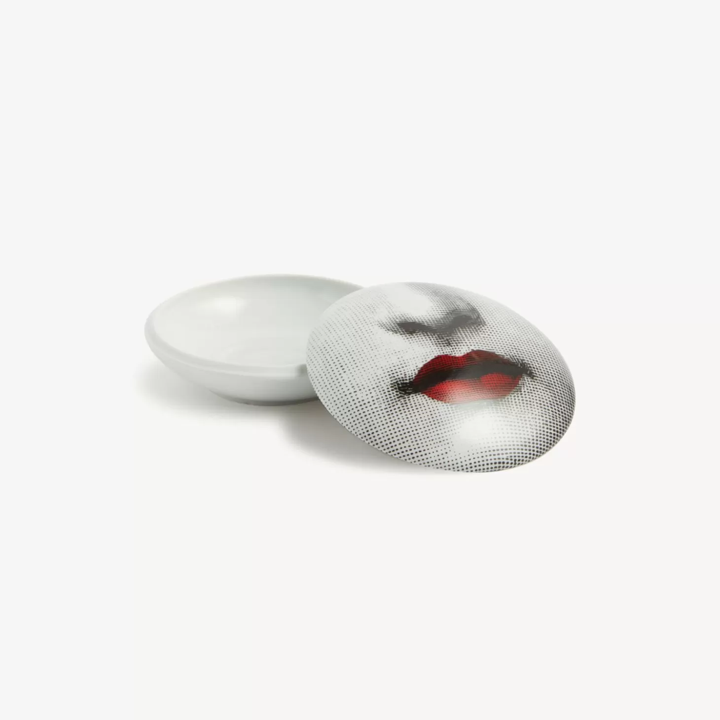 Fornasetti Scatola Rotonda Red Lips - Tema E Variazioni N.397^ Piccoli Contenitori