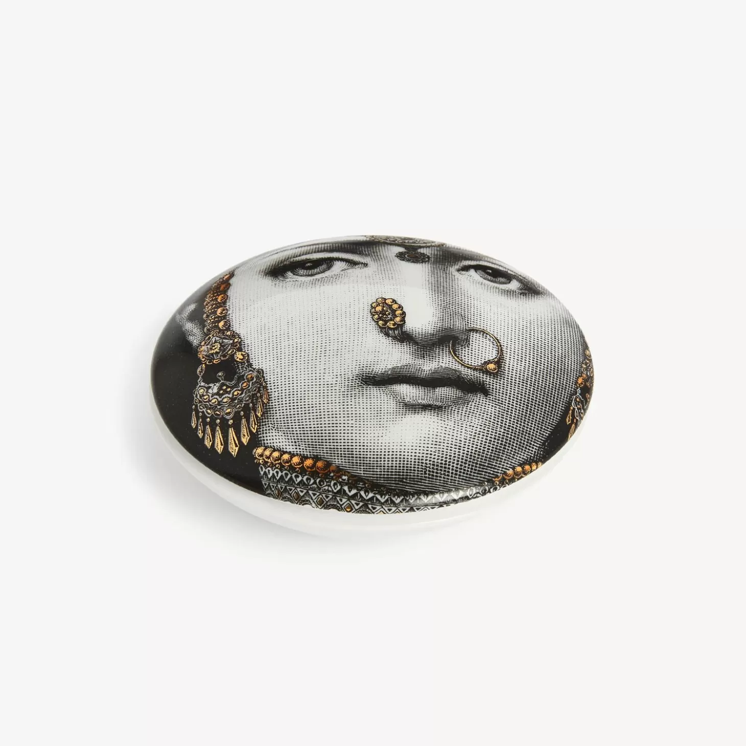 Fornasetti Scatola Rotonda Tema E Variazioni N.228^ Piccoli Contenitori