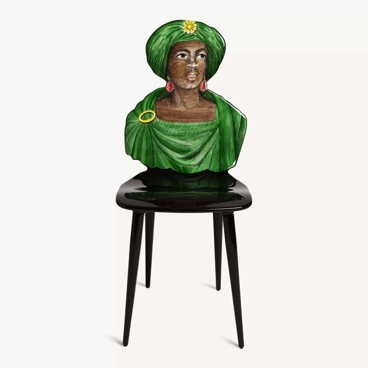 Fornasetti Sedia Moro Verde^ Sedie
