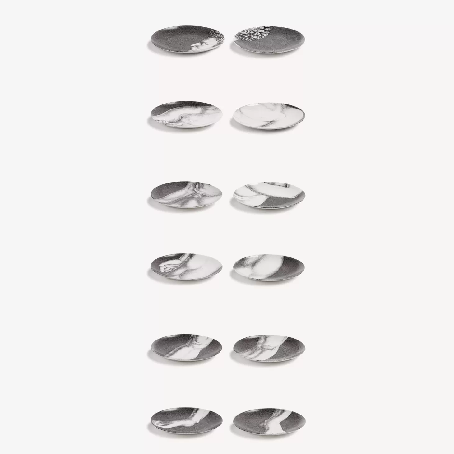 Fornasetti Set 12 Piatti Adamo^ Piatti Decorativi