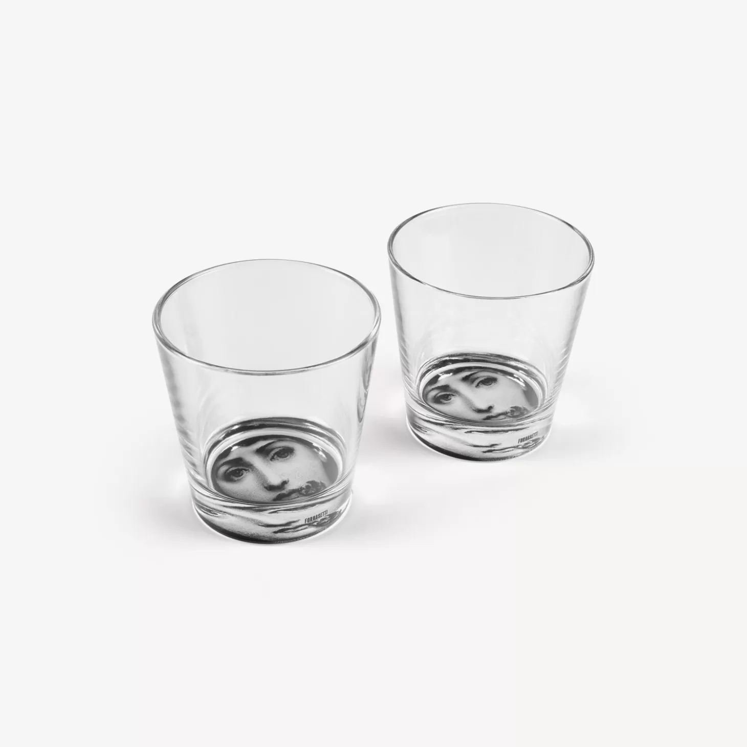 Fornasetti Set 2 Bicchieri Tema E Variazioni^ Bicchieri E Sottobicchieri