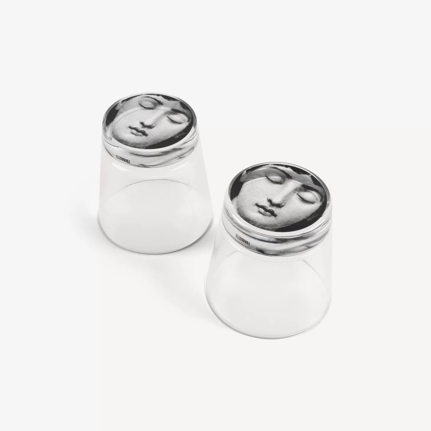 Fornasetti Set 2 Bicchieri Tema E Variazioni^ Bicchieri E Sottobicchieri