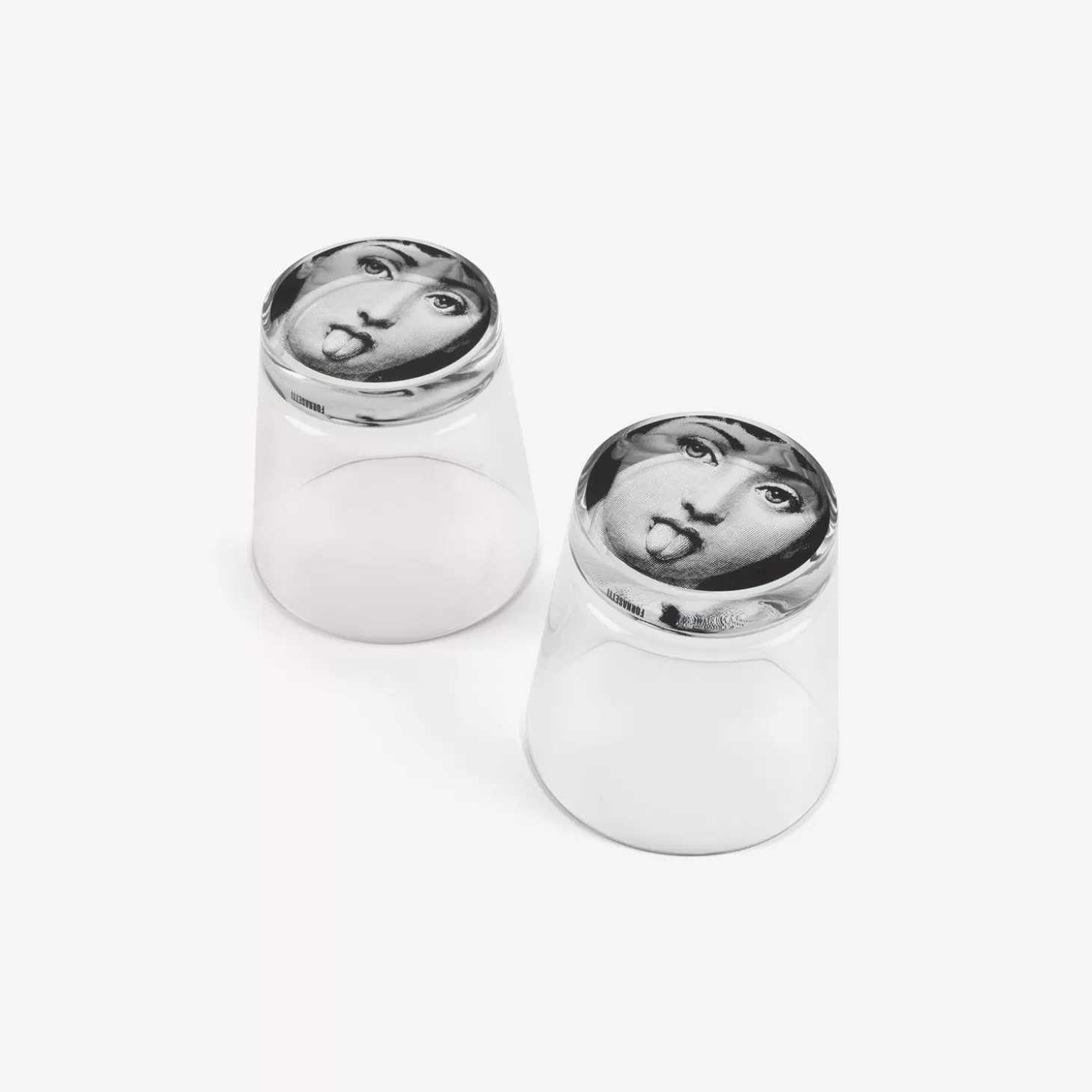 Fornasetti Set 2 Bicchieri Tema E Variazioni^ Bicchieri E Sottobicchieri