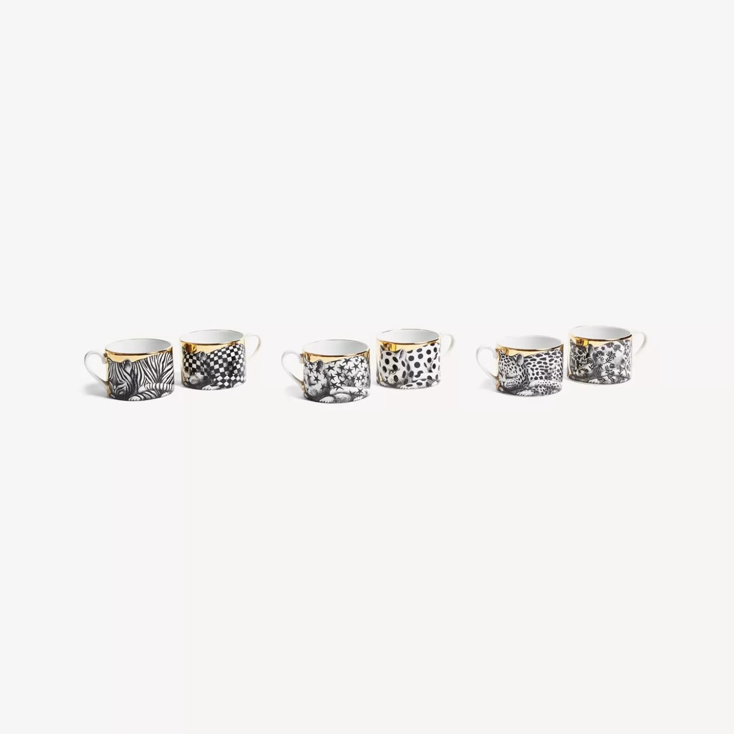 Fornasetti Set 6 Tazze Da Te Alta Fedelta^ Set Da Te E Caffe