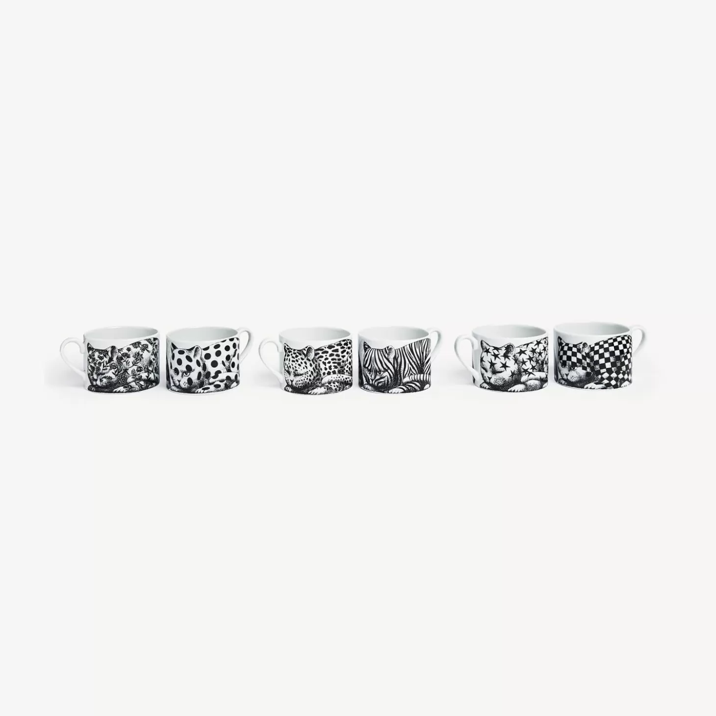 Fornasetti Set 6 Tazze Da Te Alta Fedelta^ Set Da Te E Caffe