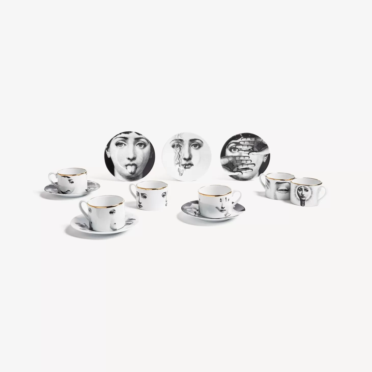 Fornasetti Set 6 Tazze Da Te Tema E Variazioni^ Set Da Te E Caffe