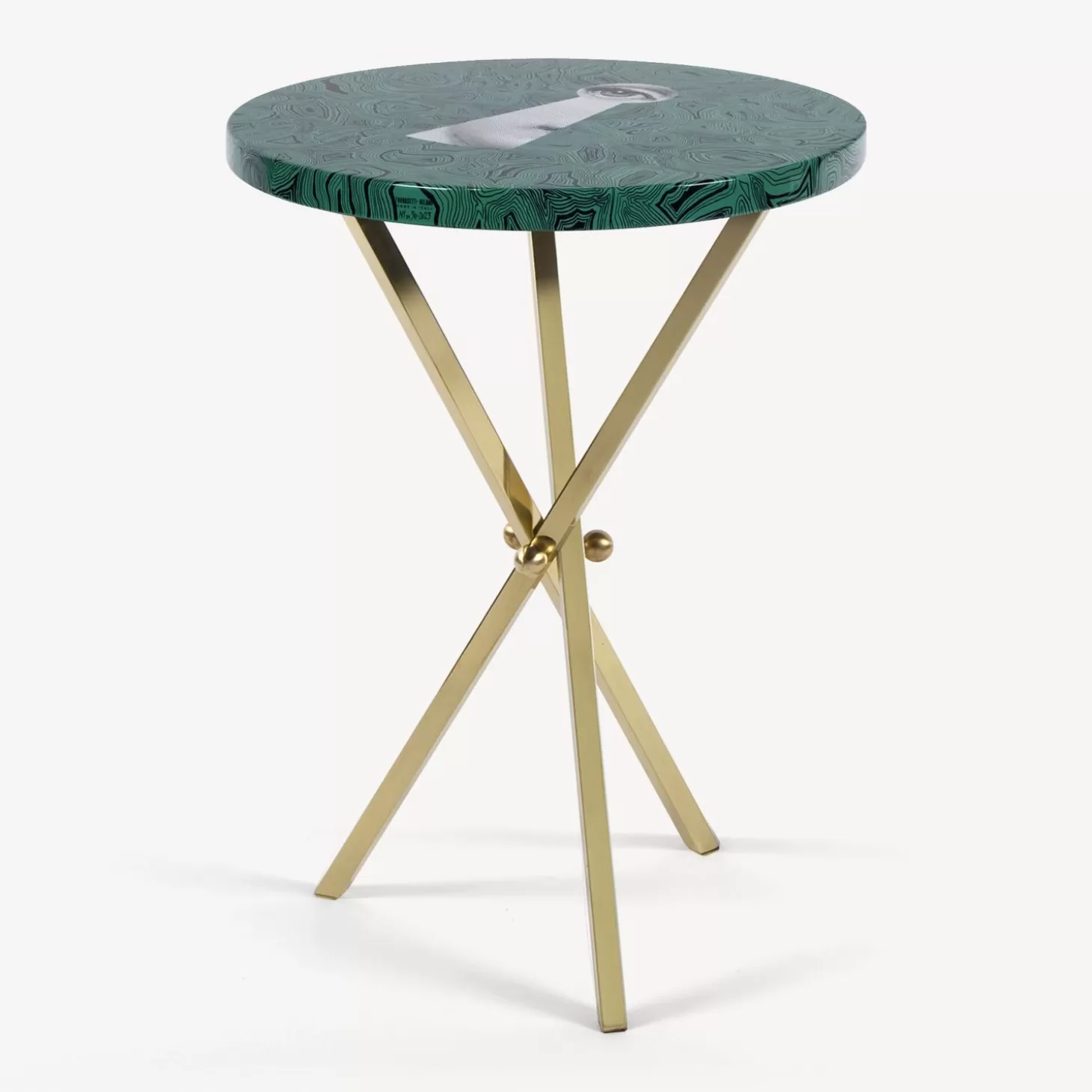 Fornasetti Tavolino Serratura Su Malachite^ Tabelle