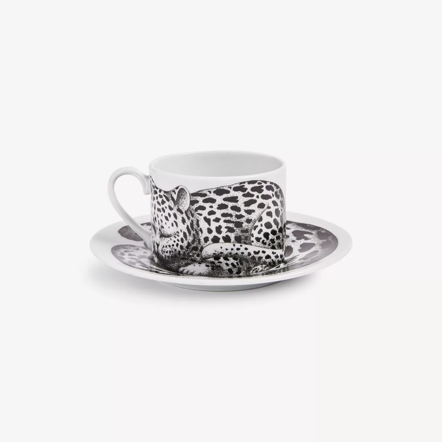 Fornasetti Tazza Da Te Alta Fedelta Pelle Leopardato^ Set Da Te E Caffe