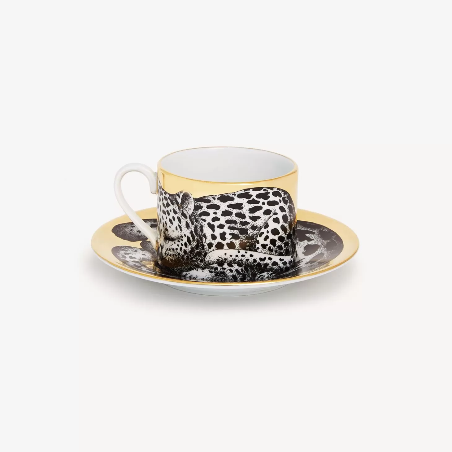 Fornasetti Tazza Te Alta Fedelta Leopardato^ Set Da Te E Caffe