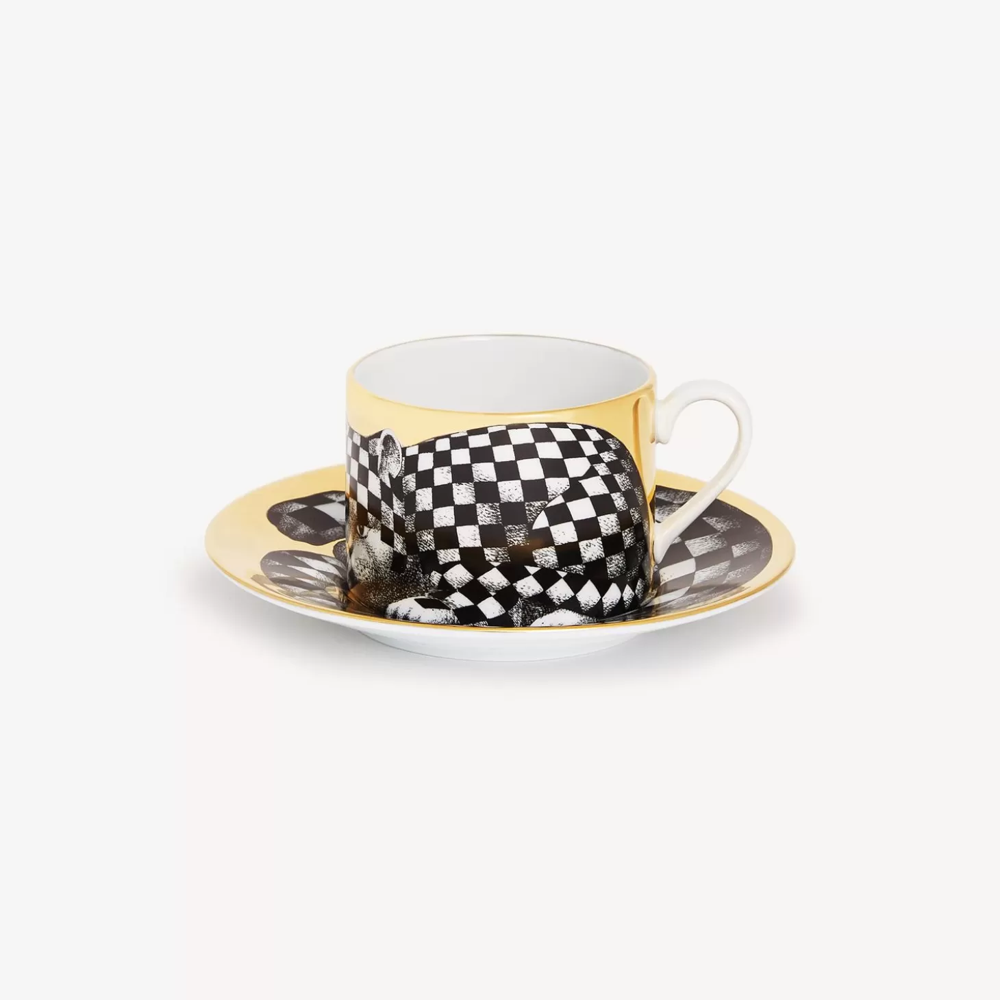 Fornasetti Tazza Te Alta Fedelta Quadrettato^ Set Da Te E Caffe