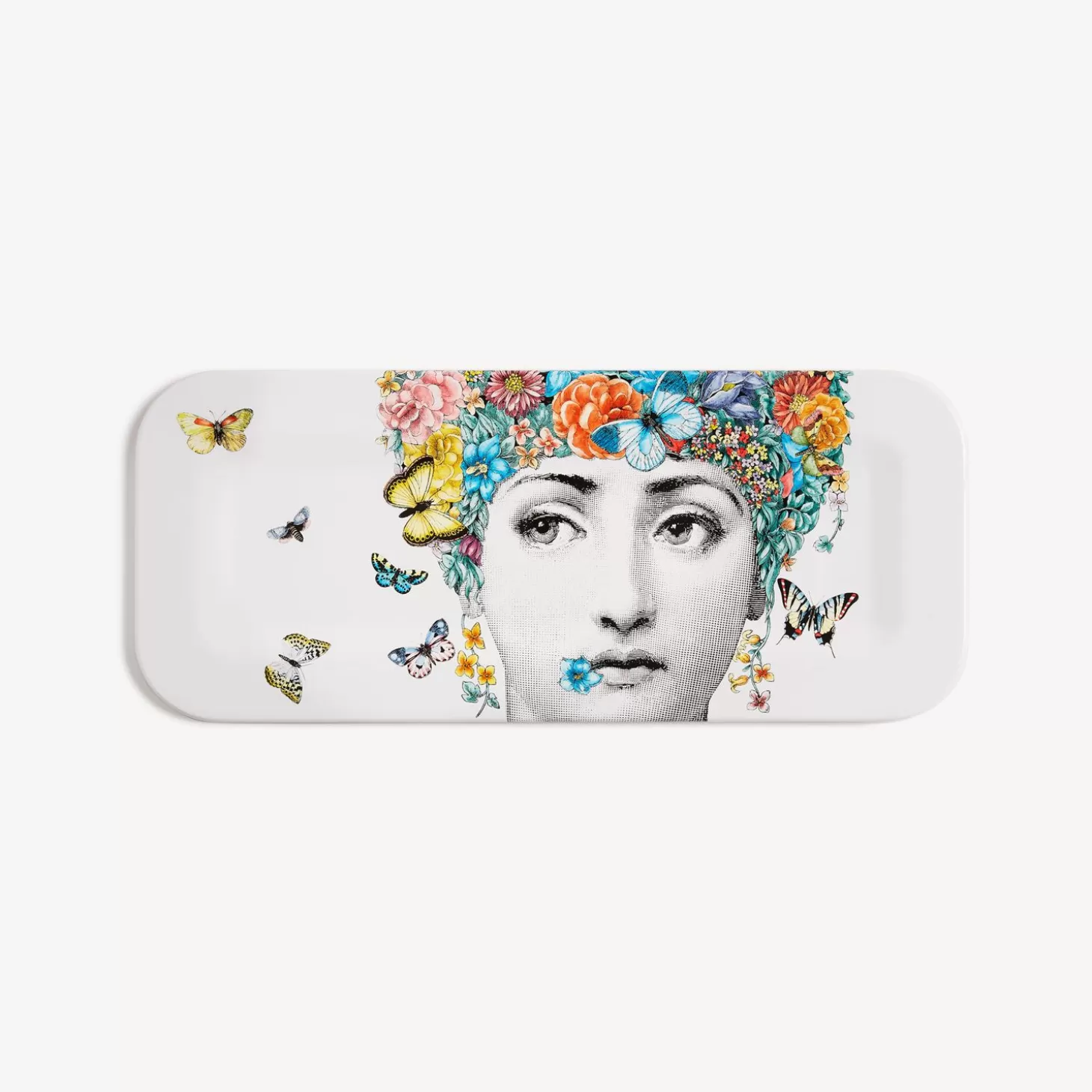 Fornasetti Vassoio Fior Di Lina^ Vassoi E Pliants Decorativi