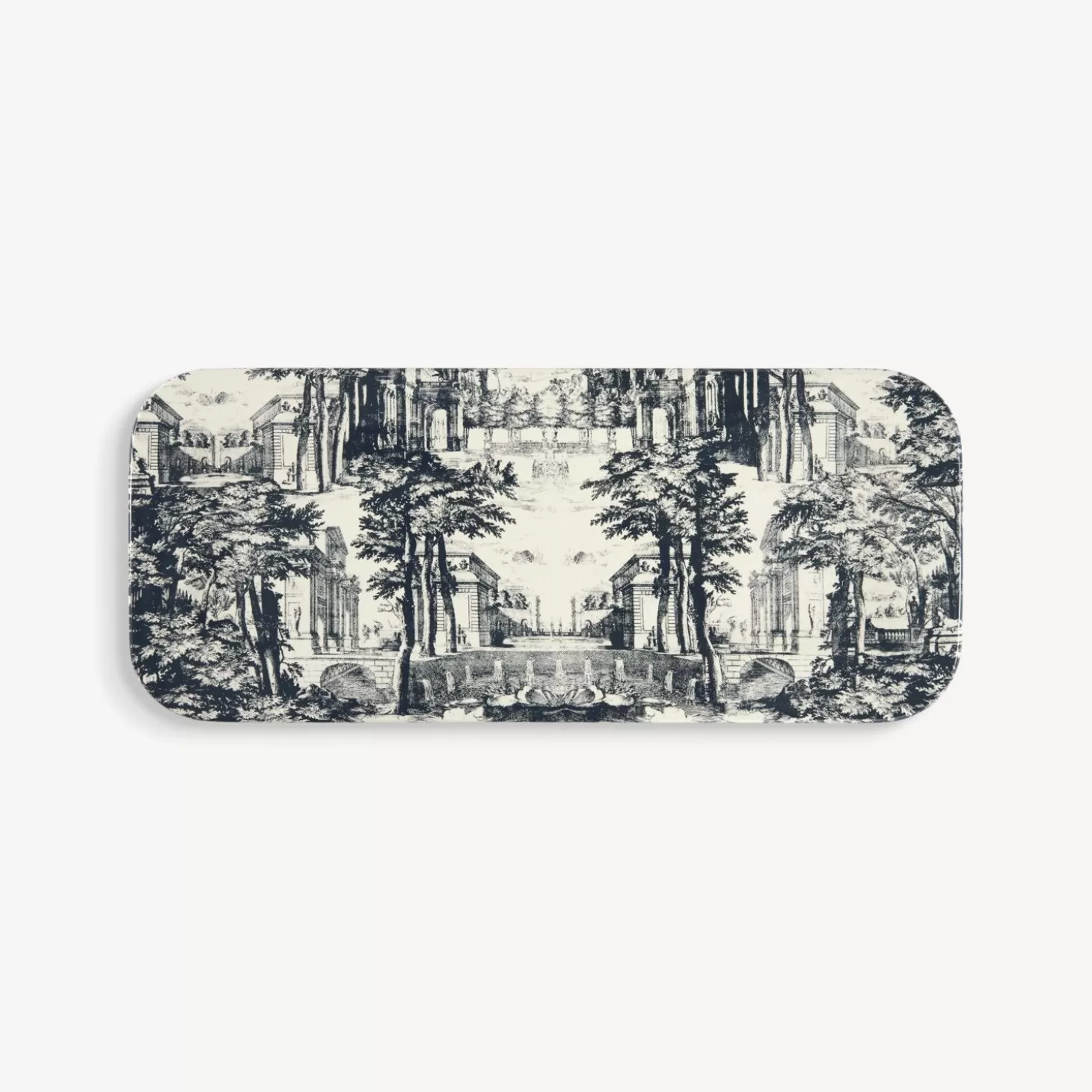 Fornasetti Vassoio Giardino Settecentesco^ Vassoi E Pliants Decorativi
