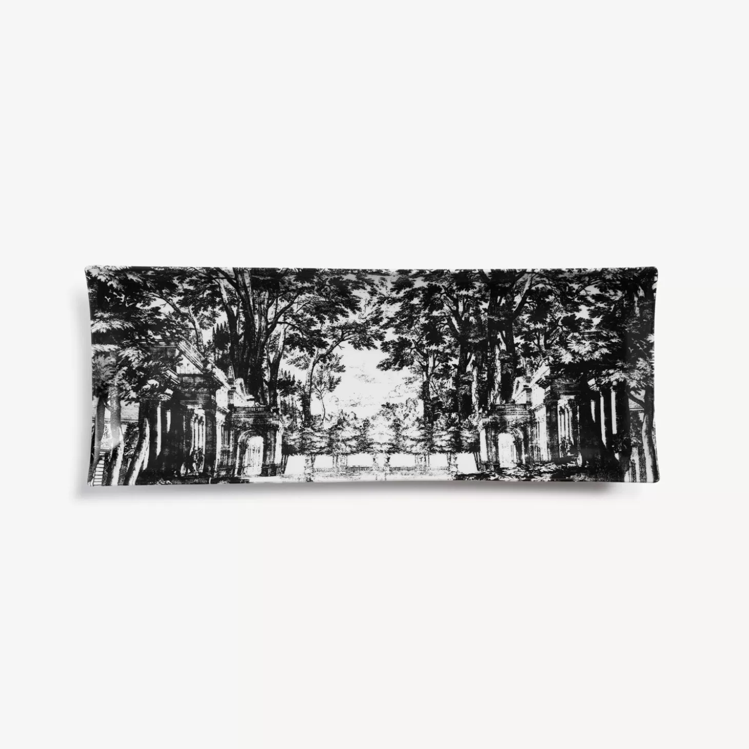 Fornasetti Vassoio Rettangolare Giardino Settecentesco^ Vassoi Decorativi