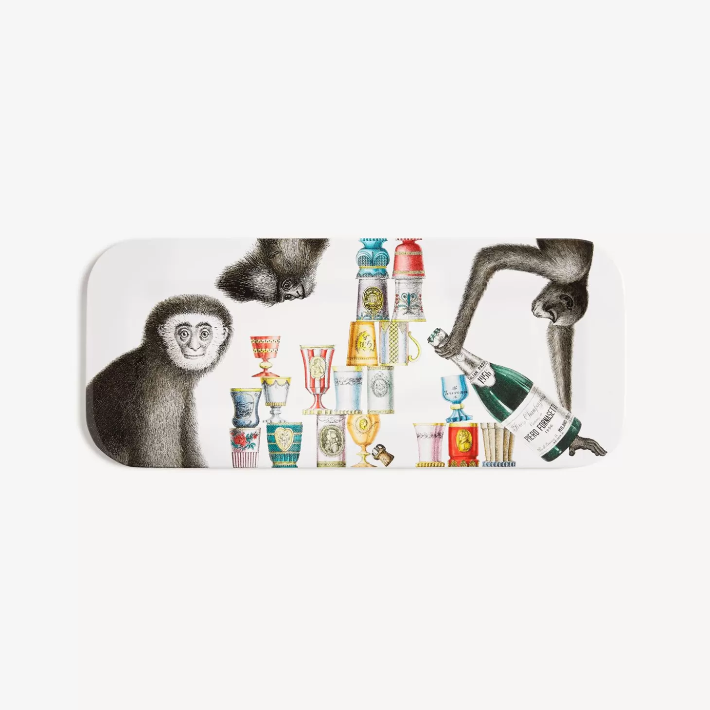 Fornasetti Vassoio Scimmie^ Vassoi E Pliants Decorativi