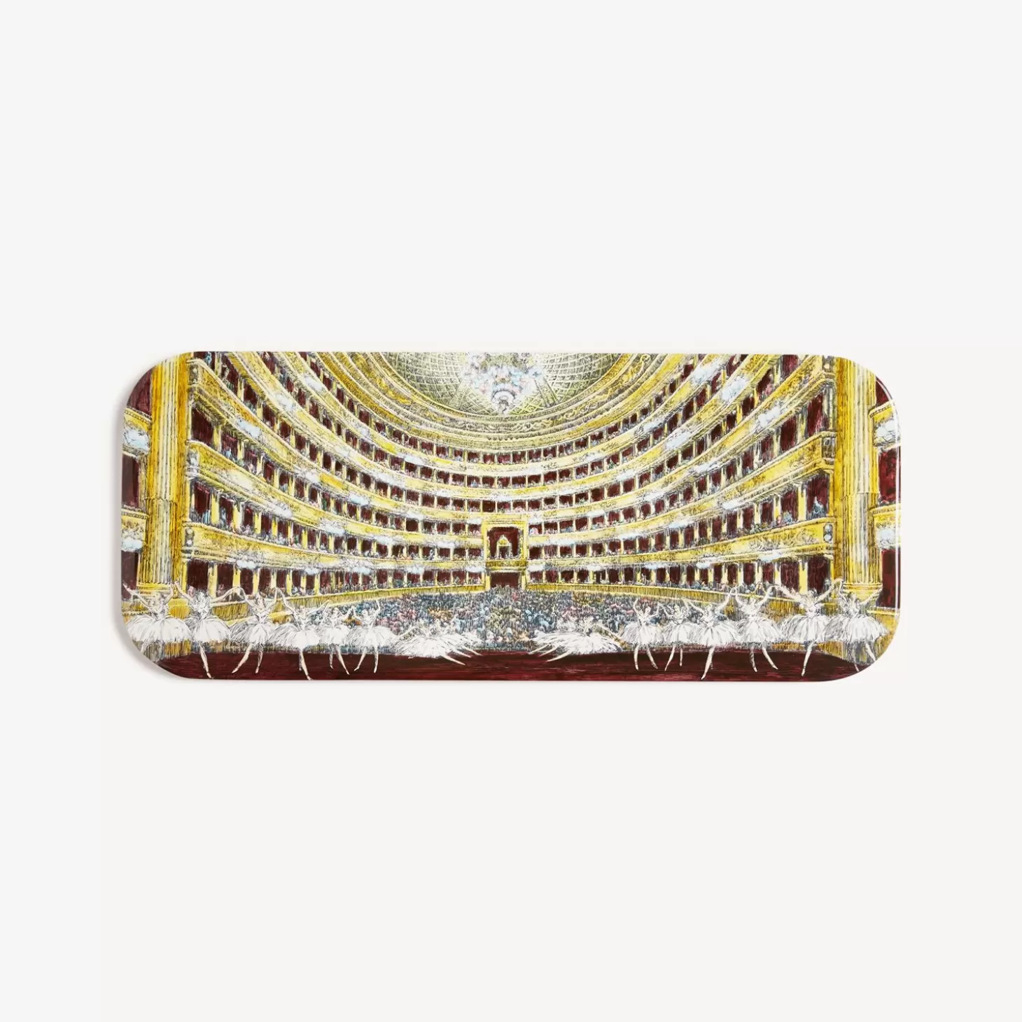 Fornasetti Vassoio Teatro Alla Scala Interno^ Vassoi E Pliants Decorativi